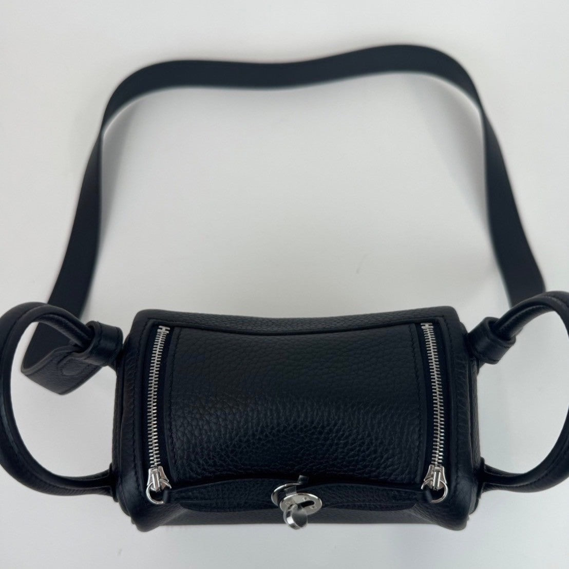 リンディミニ Minilindy Black ブラック Clemance トリヨンクレマンス PHW シルバー金具 B刻 2WAY ハンドバック ショルダーバック