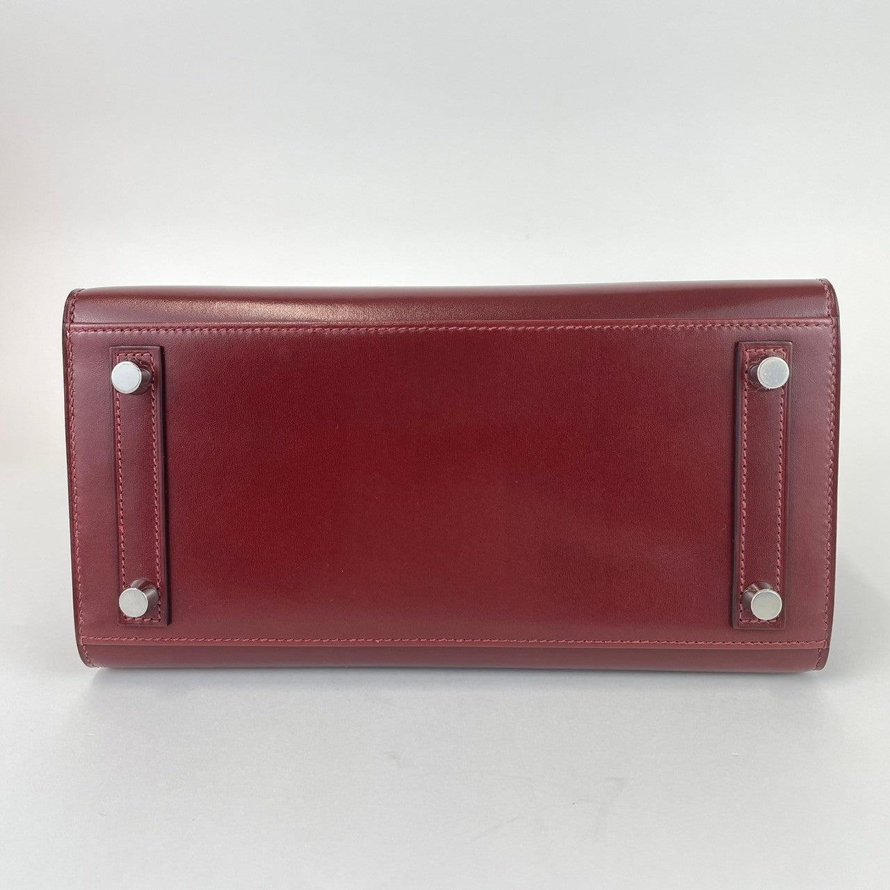 Birkin25 バーキン25 Sellier セリエ Rouge H ルージュ H Box calf ボックスカーフ PHW シルバー金具 U刻印