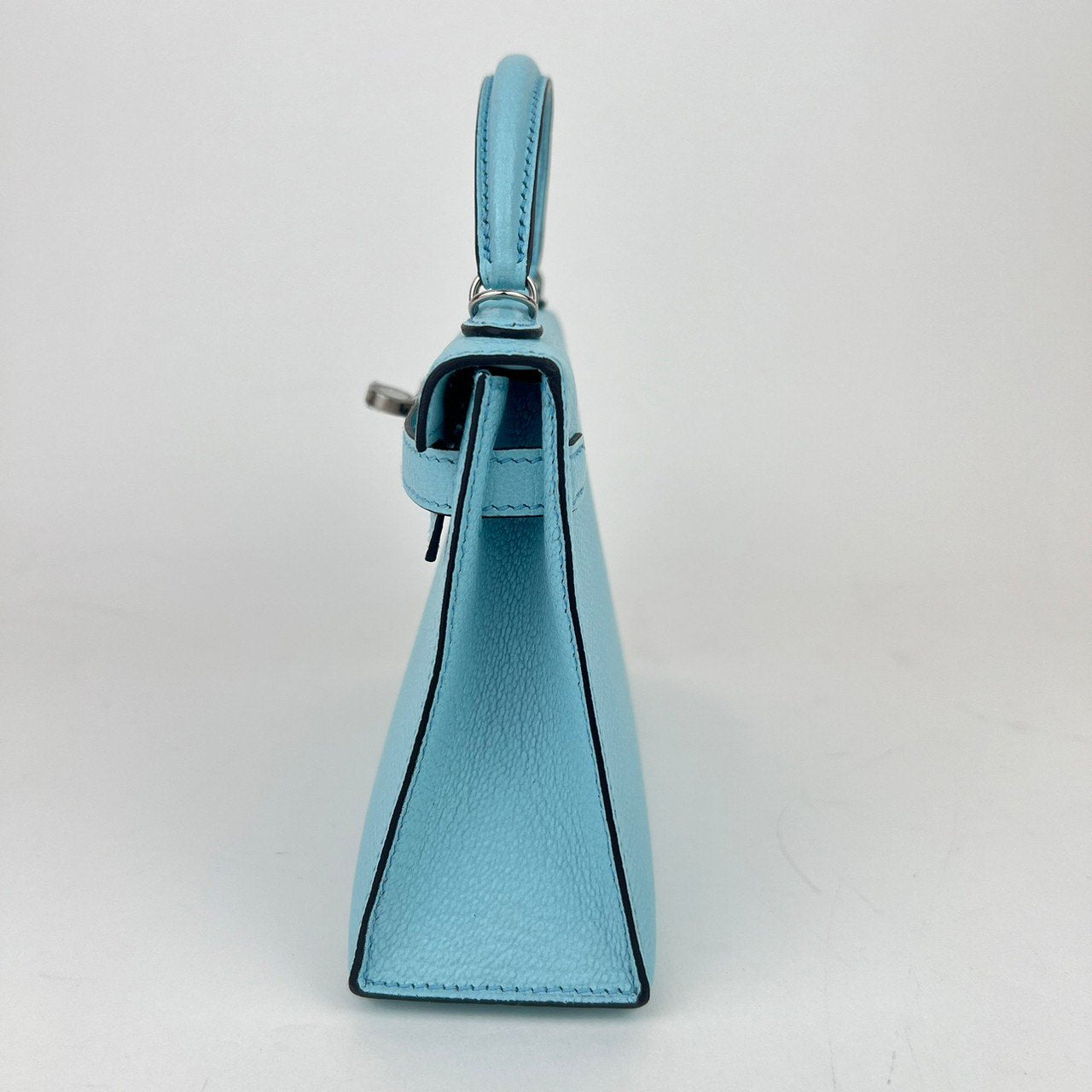 Mini Kelly ミニケリー Bleu zephyr ブルーゼフィール PHW シルバー金具