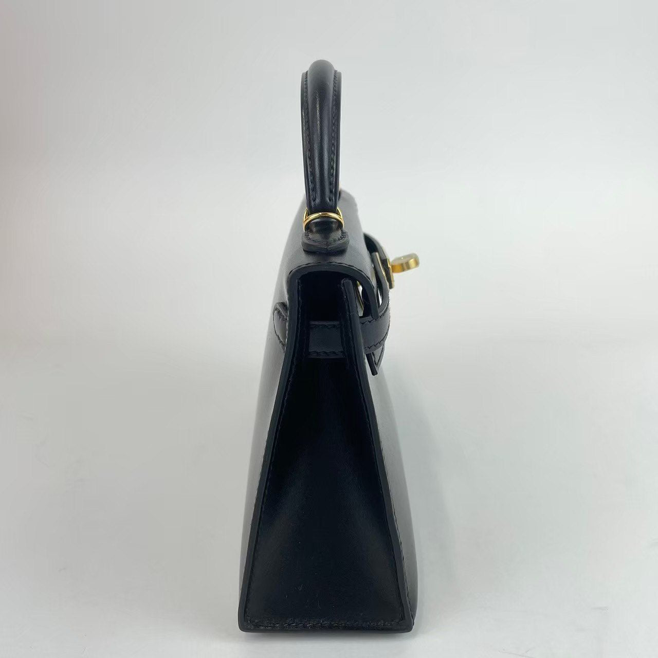 Mini Kelly ミニケリー Black ブラック Box calf ボックスカーフ GHW ゴールド金具 Z刻
