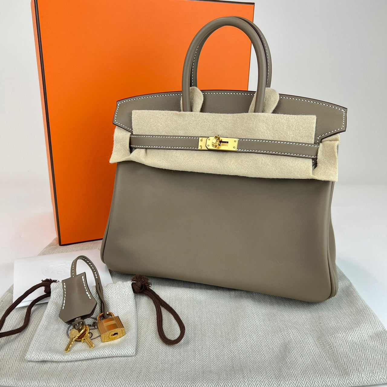 バーキン25 Birkin 25 B刻 Stamp-B エトープ Etoupe ゴールド金具 Gold Hardwear スイフト Swift