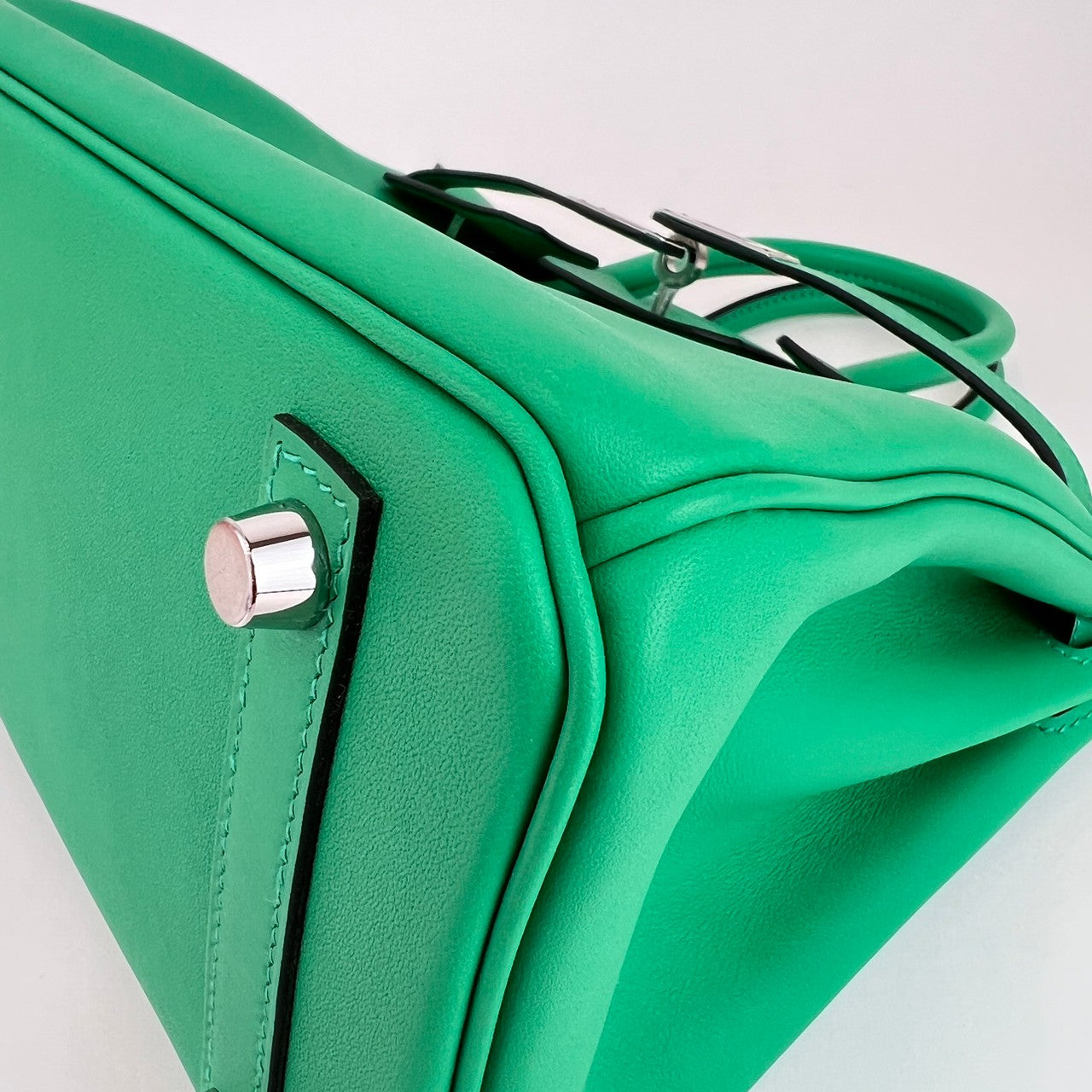 Birkin25 バーキン25 Menthe ミント Swift スイフト PHW シルバー金具 U刻印
