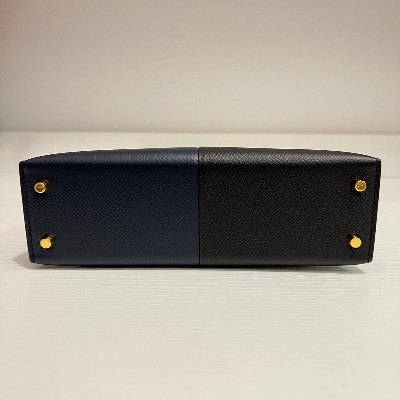 Mini Kelly ミニケリー Casaque カザック Bleu indigo/Black ブルーインディゴ/ブラック Epsom エプソン GHW ゴールド金具 Z刻印