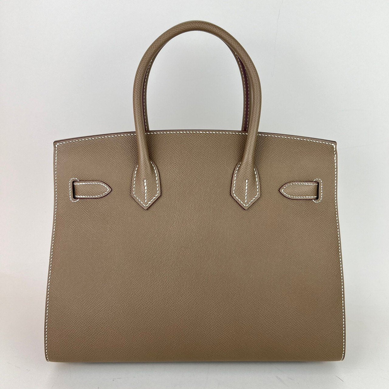 新品未使用 B刻 HERMES エルメス Birkin30 Sellier バーキン30セリエ Etoupe エトープ PHW シルバー金具
