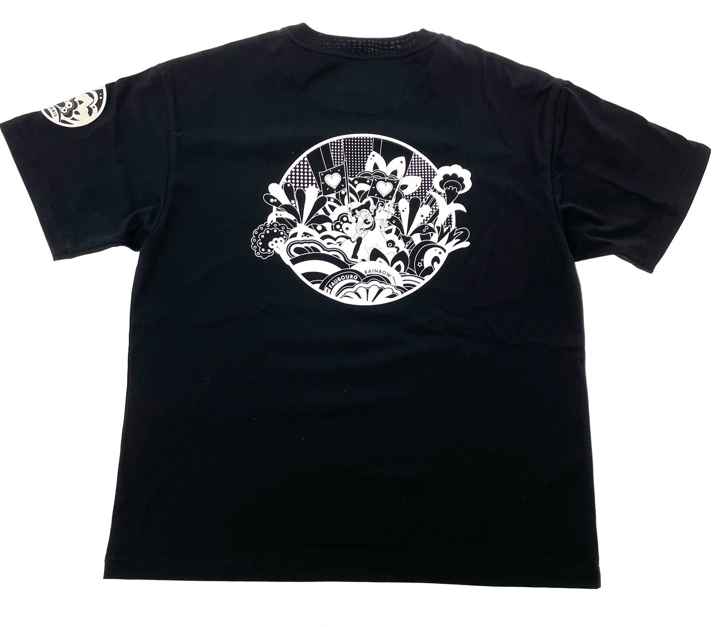レディース Tシャツ ブラック レインボー