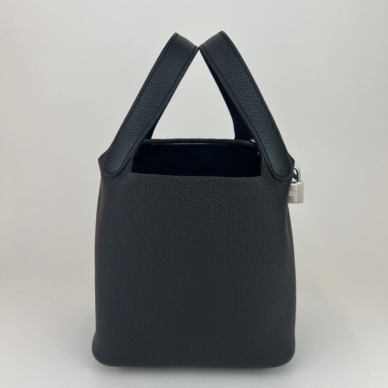 Picotin Lock PM ピコタンロックPM Black ブラック Taurillon clemenceトリヨンクレマンス PHW シルバー金具 B刻印