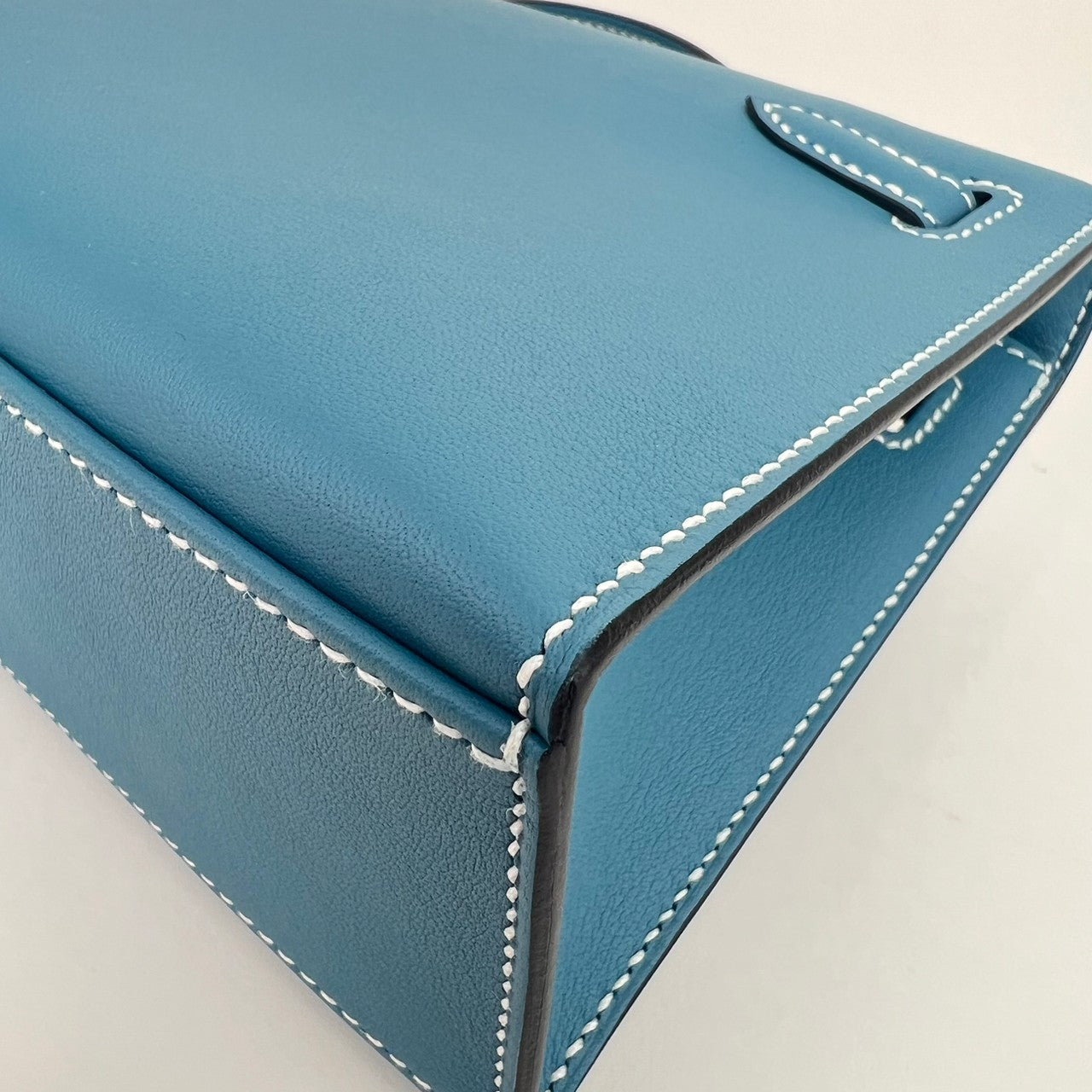 Pochette kelly ポシェットケリー Blue jean ブルージーン Swift スイフト GHW ゴールド金具 B刻印