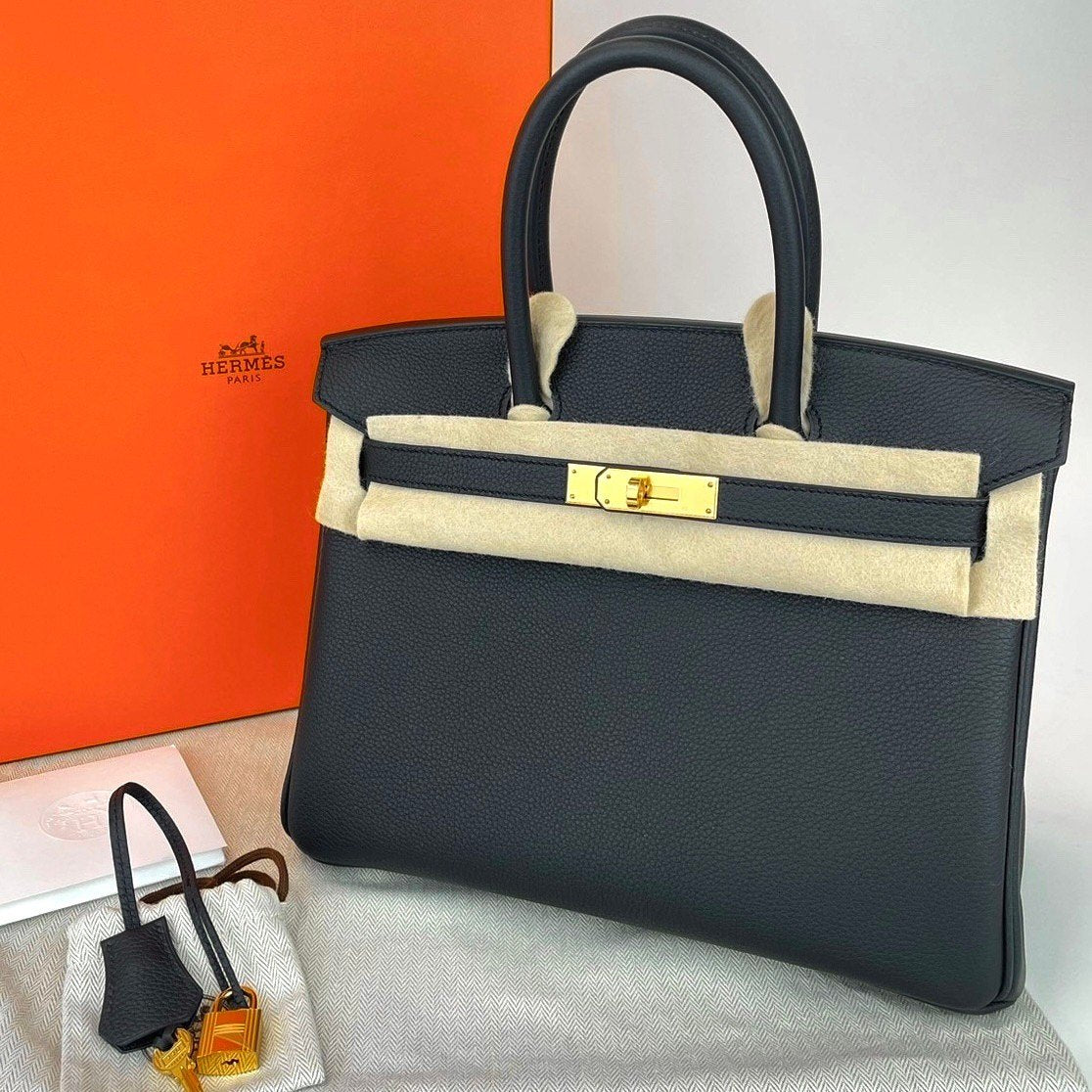 Birkin30 バーキン30 Stamp-B B刻印 Togo トゴ Black ブラック GHW ゴールド金具