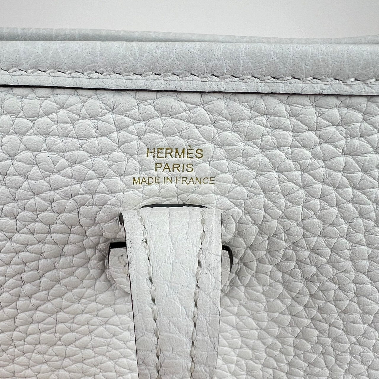 Evelyn TPM エブリン TPM New White ニューホワイト GHW ゴールド金具 B刻印 Taurillon clemence トリヨンクレマンス