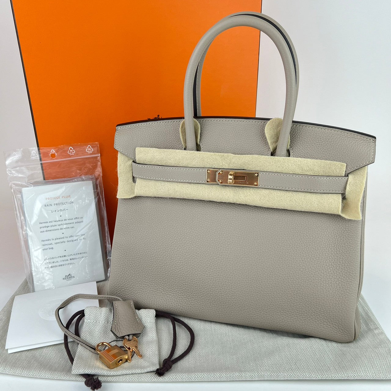 Birkin30 バーキン30 Touretelle gray トゥルティエールグレー Togo トゴ Gold Hardwear ゴールド金具 C刻