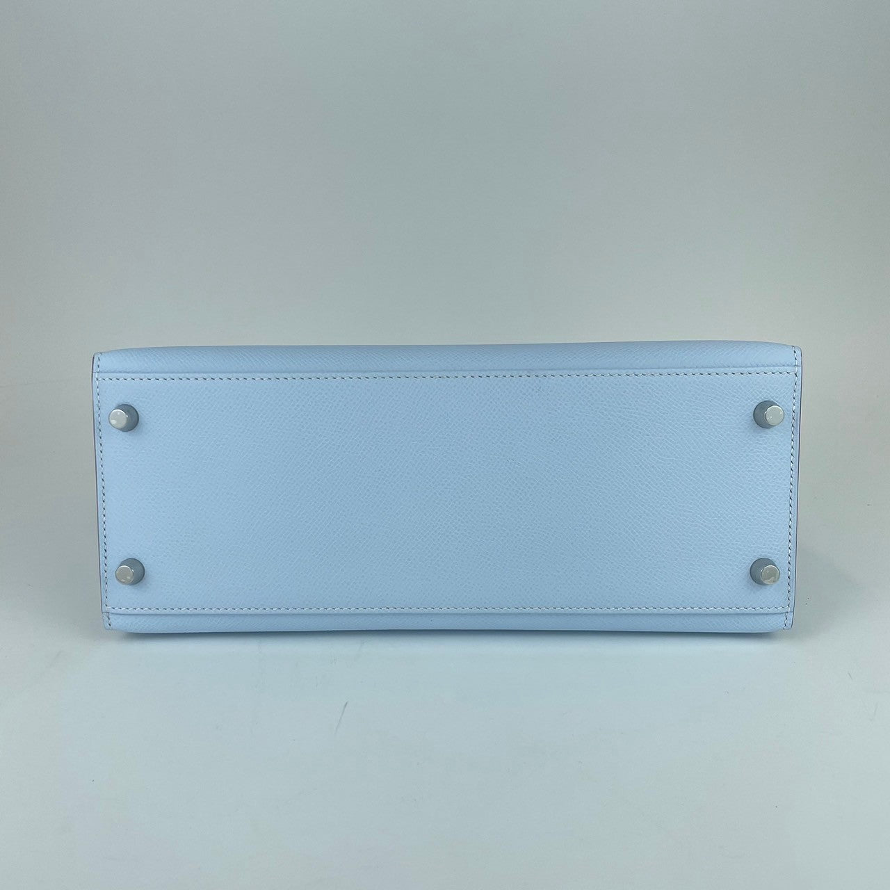 ケリー28 セリエ Kelly28 Sellier Y刻 ブルーブリュム Bleu Brume シルバー金具 PHW エプソン Epsom