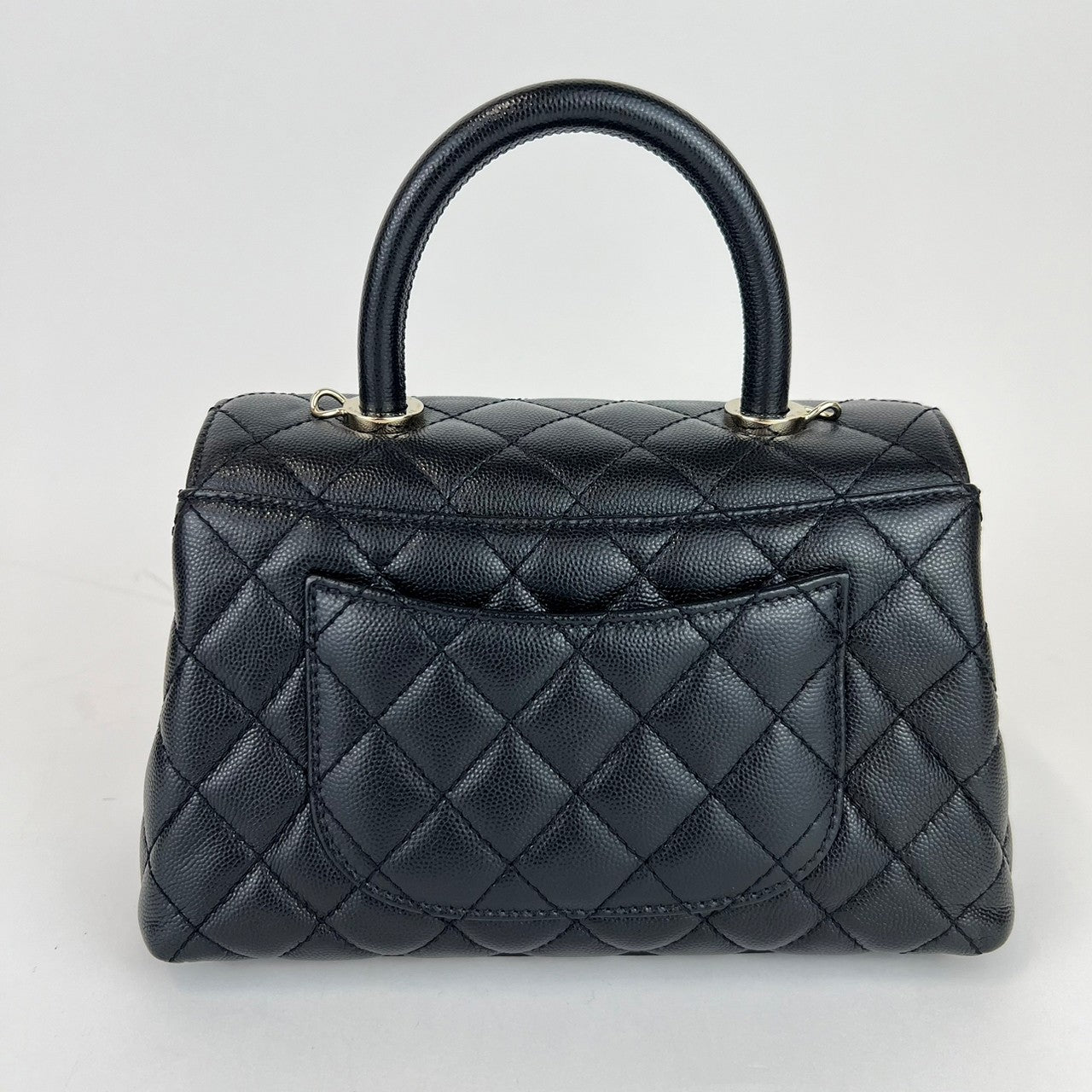 ココハンドル24 Caviar skin キャビアスキン Black ブラック GHW ゴールド金具