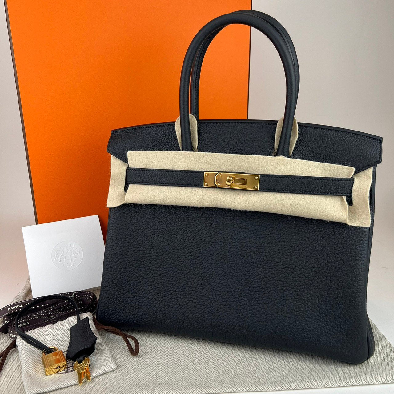 Birkin30 バーキン30 Black ブラック Togo トゴ GHW ゴールド金具 B刻