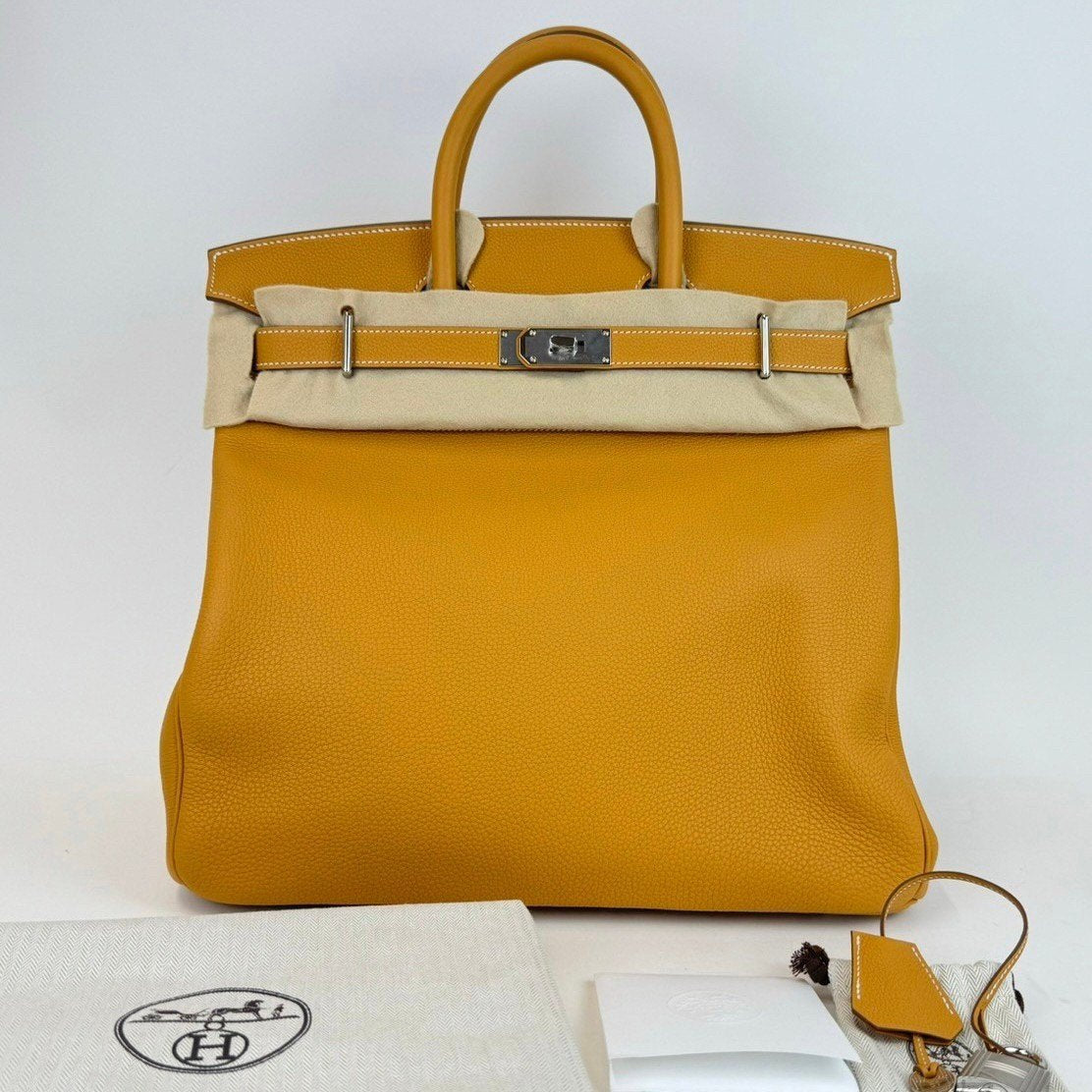 Haut a Courroies 40 オータクロア40 Naturel sable ナチュラルサブレ Togo トゴ PHW シルバー金具 B刻