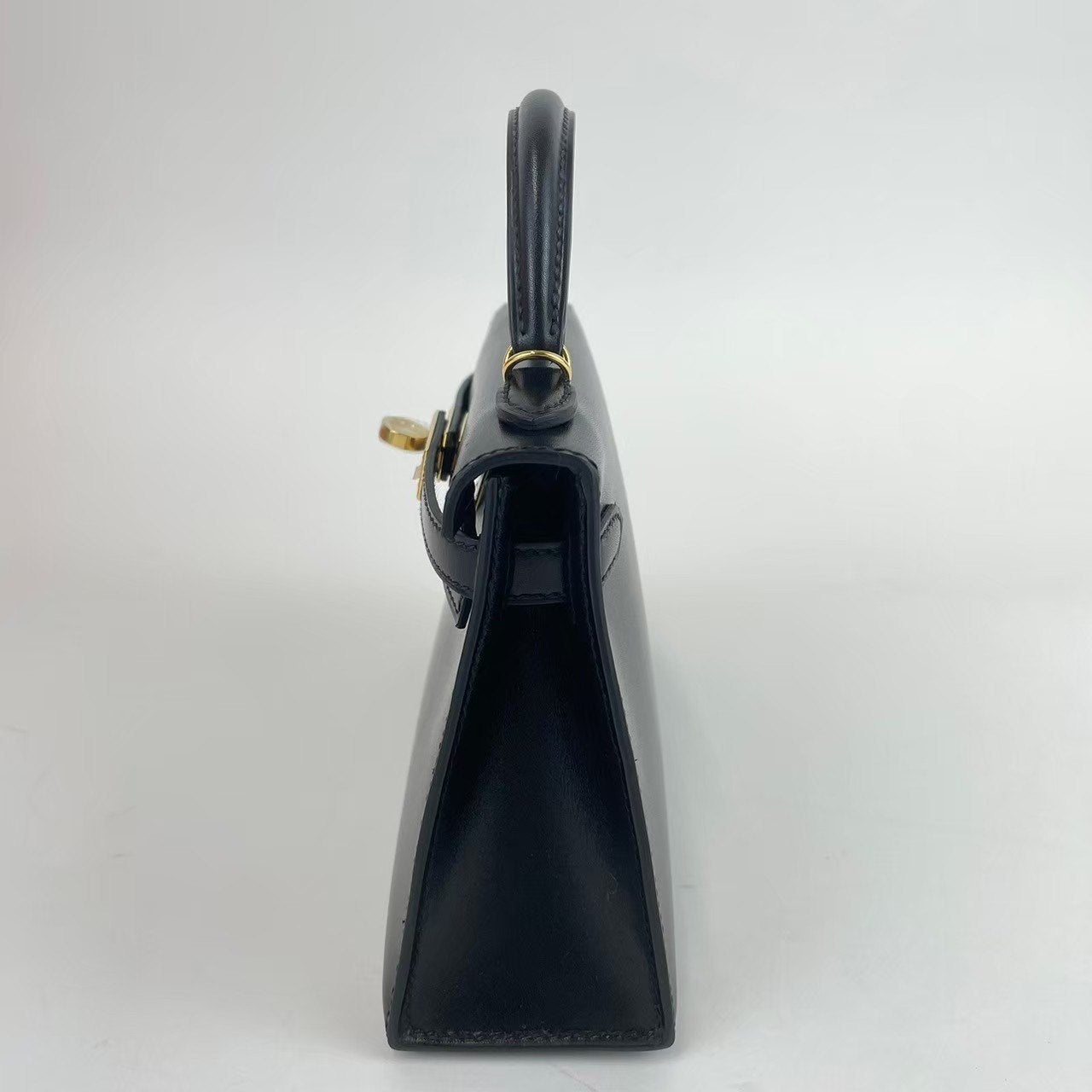 Mini Kelly ミニケリー Black ブラック Box calf ボックスカーフ GHW ゴールド金具 Z刻