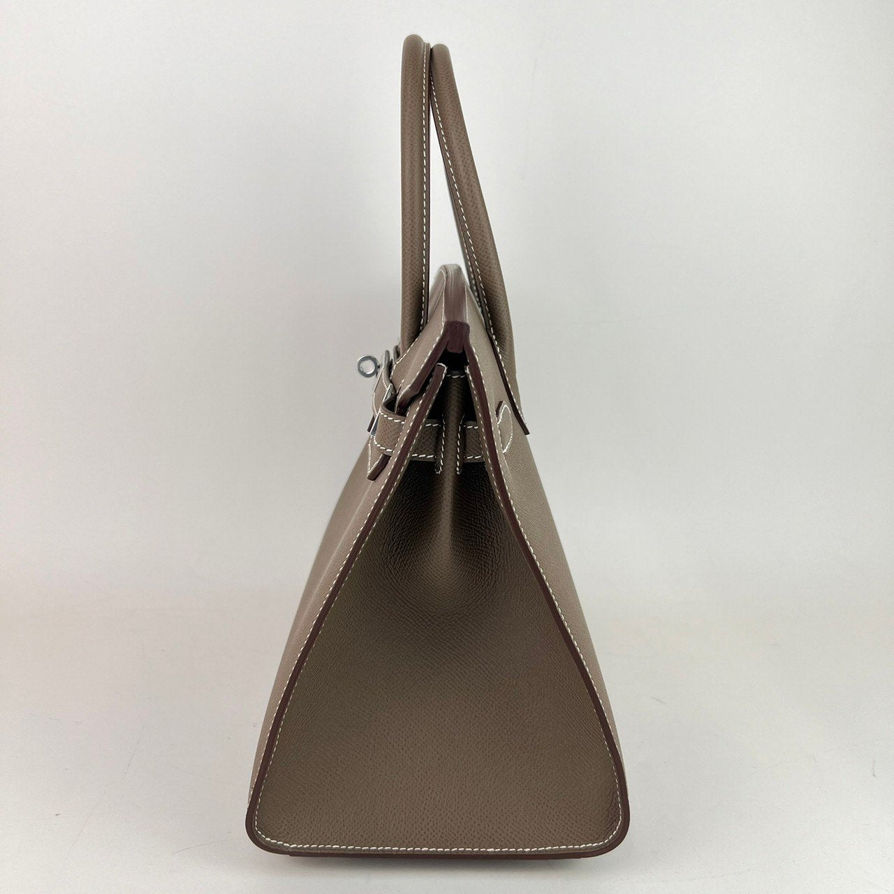 新品未使用 B刻 HERMES エルメス Birkin30 Sellier バーキン30セリエ Etoupe エトープ PHW シルバー金具