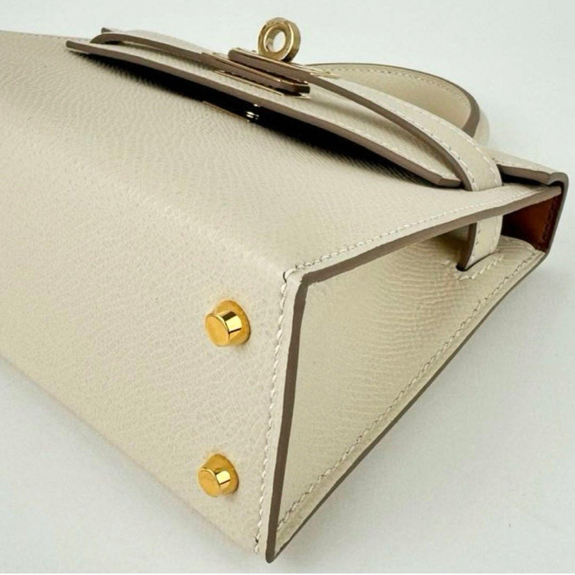 Mini Kelly personal order ミニケリーパーソナルオーダー Epsom エプソン Craie/Gold クレ/ゴールド GHW ゴールド金具 Z刻 レディースバッグ ショルダーバッグ