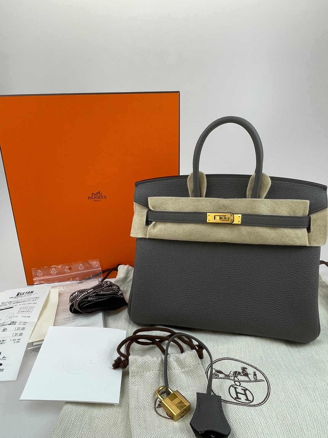 Barkin25 バーキン25 Etain エタン Togo トゴ ゴールド金具 U刻印 ハンドバック