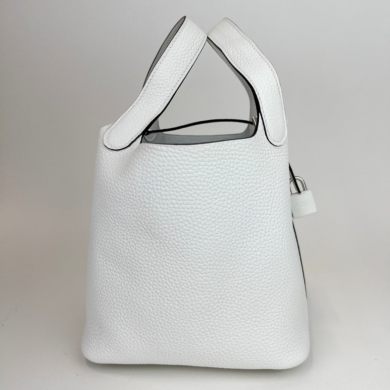 Picotin Lock PM ピコタンロックPM New White ニューホワイト PHW シルバー金具 Taurillon clemence トリヨンクレマンス B刻