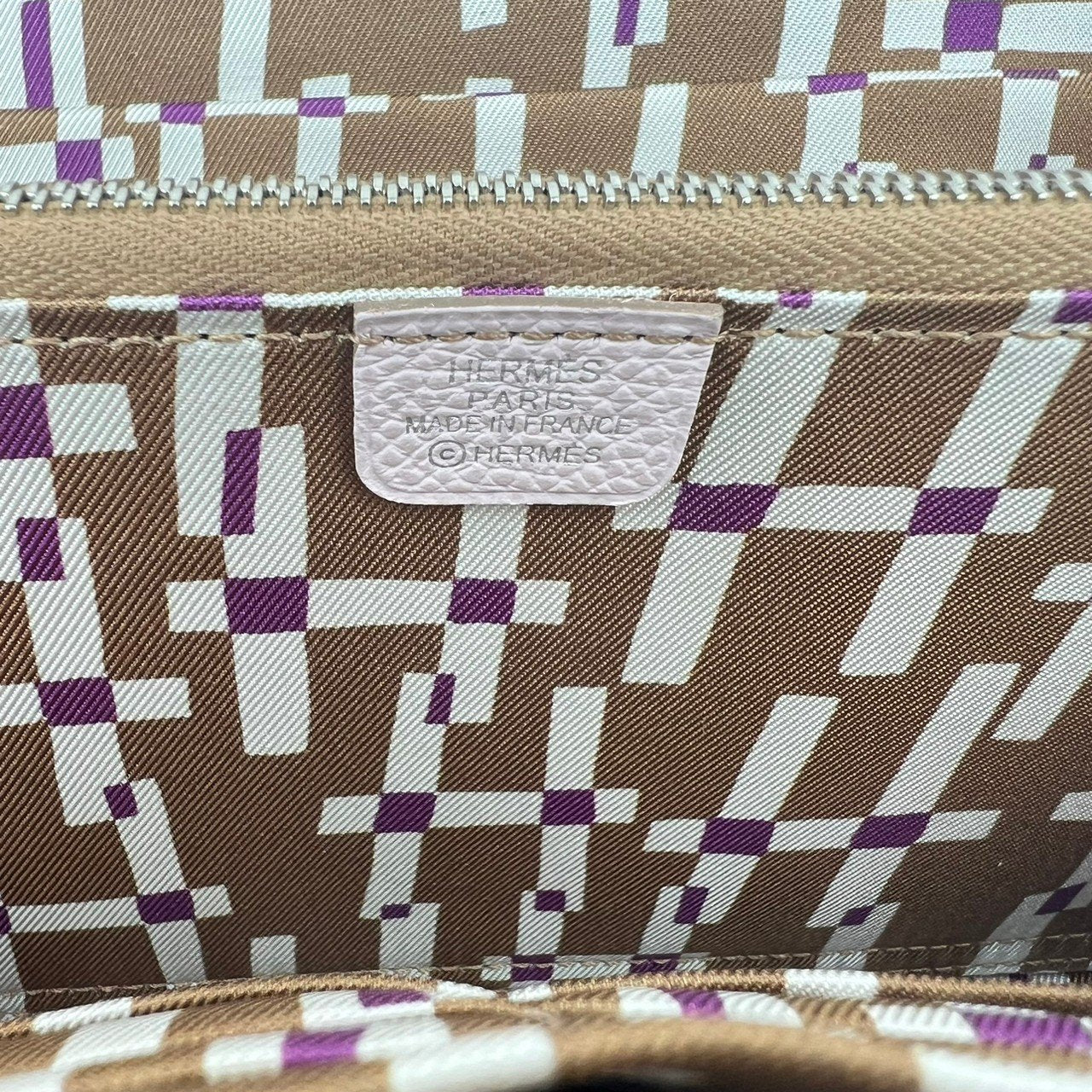 AZAP SILKIN LONG アザップ シルクイン ロング Stamp-B B刻印 Epsom エプソン Mauve Pale モーヴペール SV925 シルバー金具 長財布