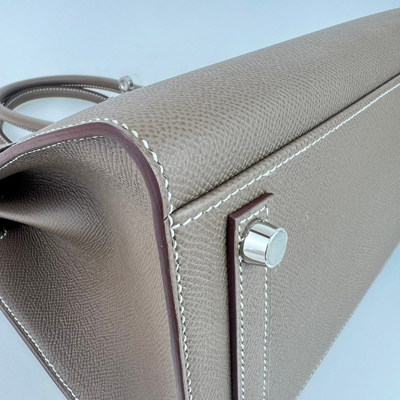 新品未使用 B刻 HERMES エルメス Birkin30 Sellier バーキン30セリエ Etoupe エトープ PHW シルバー金具