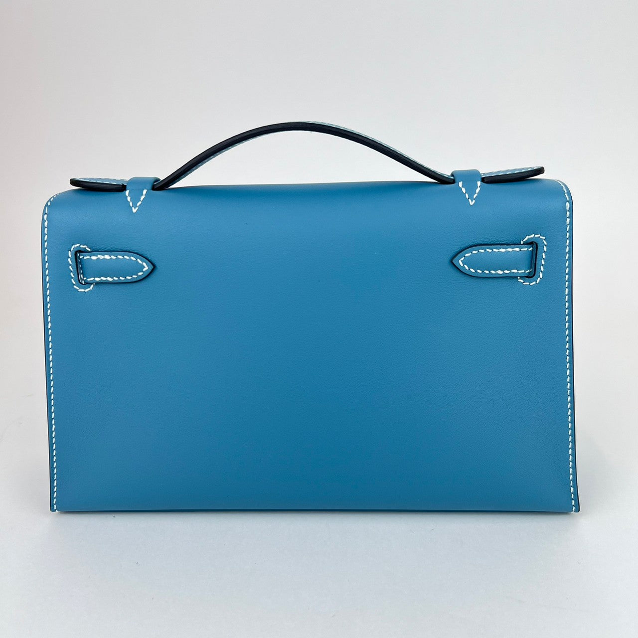 Pochette kelly ポシェットケリー Blue jean ブルージーン Swift スイフト GHW ゴールド金具 B刻印