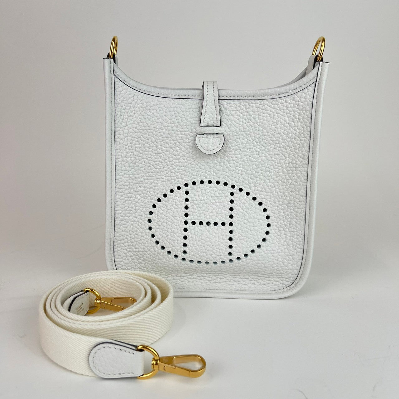 Evelyn TPM エブリン TPM New White ニューホワイト GHW ゴールド金具 B刻印 Taurillon clemence トリヨンクレマンス
