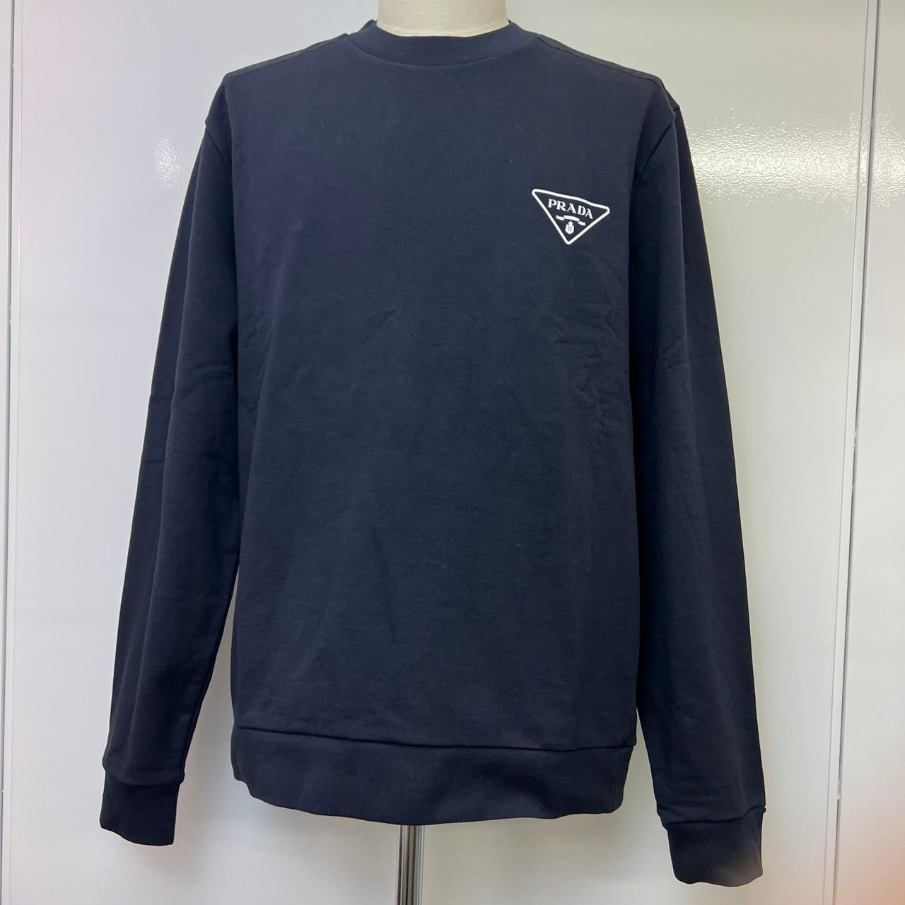 ワンポイントメンズスウェット ネイビー L