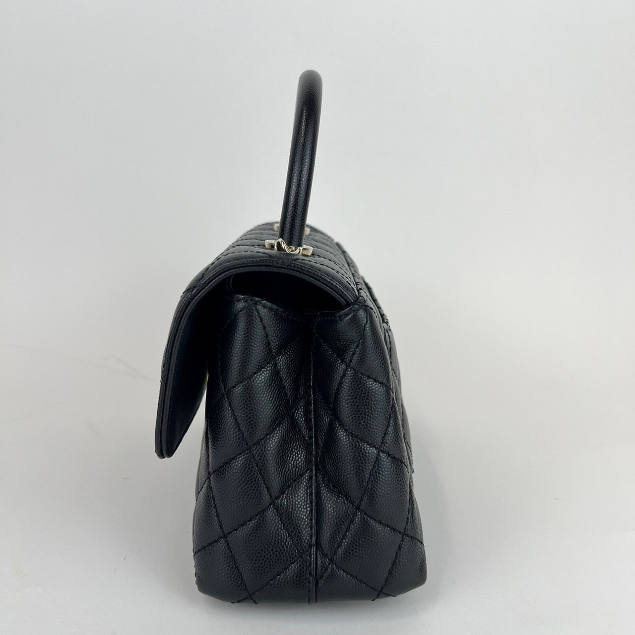 ココハンドル24 Caviar skin キャビアスキン Black ブラック GHW ゴールド金具