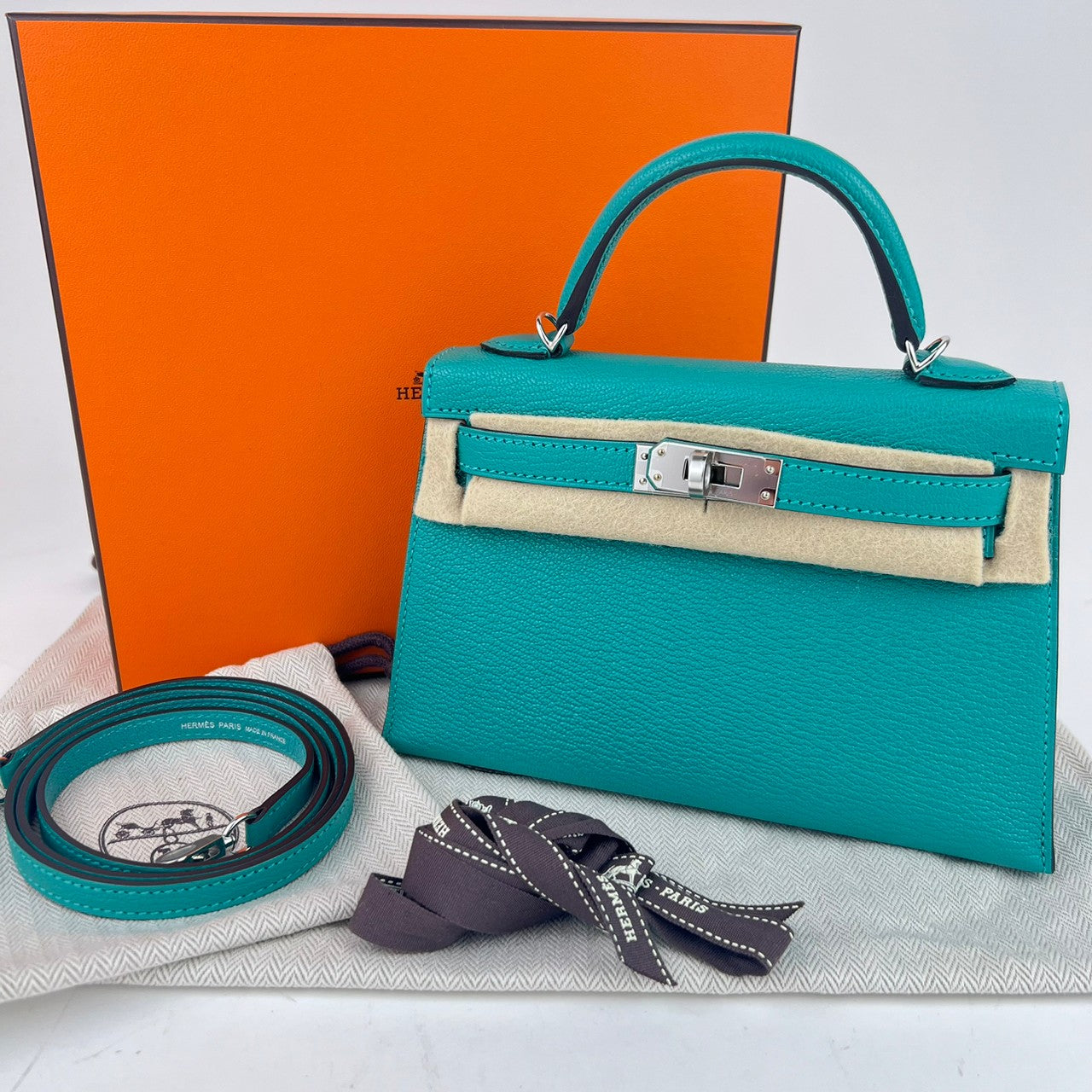 Z刻印 Stamp-Z Mini Kelly ミニケリー Vert verone ヴェールヴェロン Bleu zanzibar ブルーザンジバー シルバー金具 palladium Hardwear