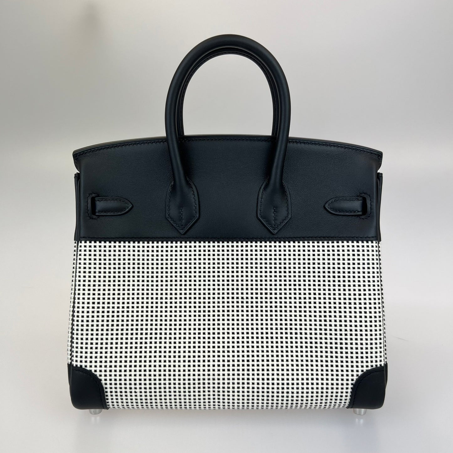 B刻 バーキン25 ブラック シルバー金具