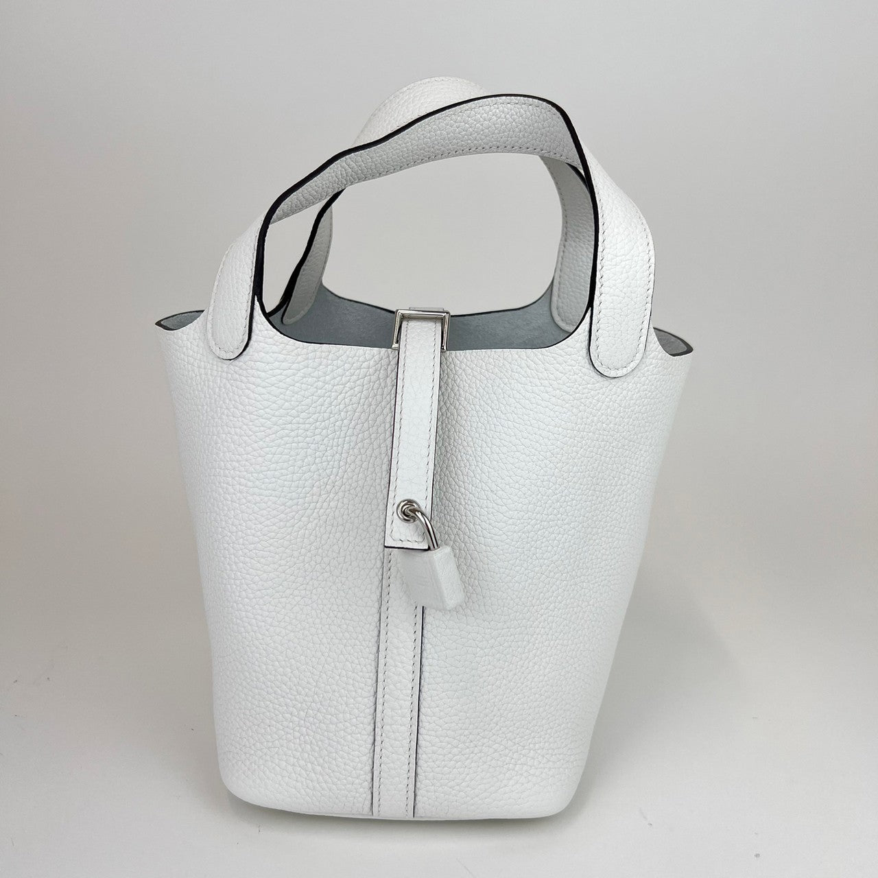 Picotin Lock PM ピコタンロックPM New White ニューホワイト PHW シルバー金具 Taurillon clemence トリヨンクレマンス B刻
