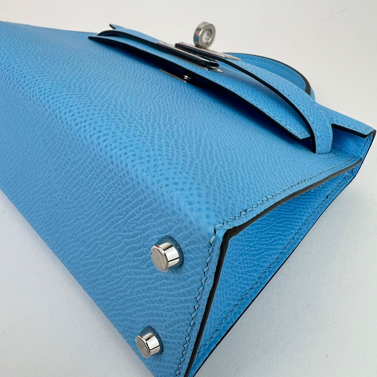 Mini Kelly ミニケリー Celeste セレステ Epsom エプソン PHW シルバー金具 B刻