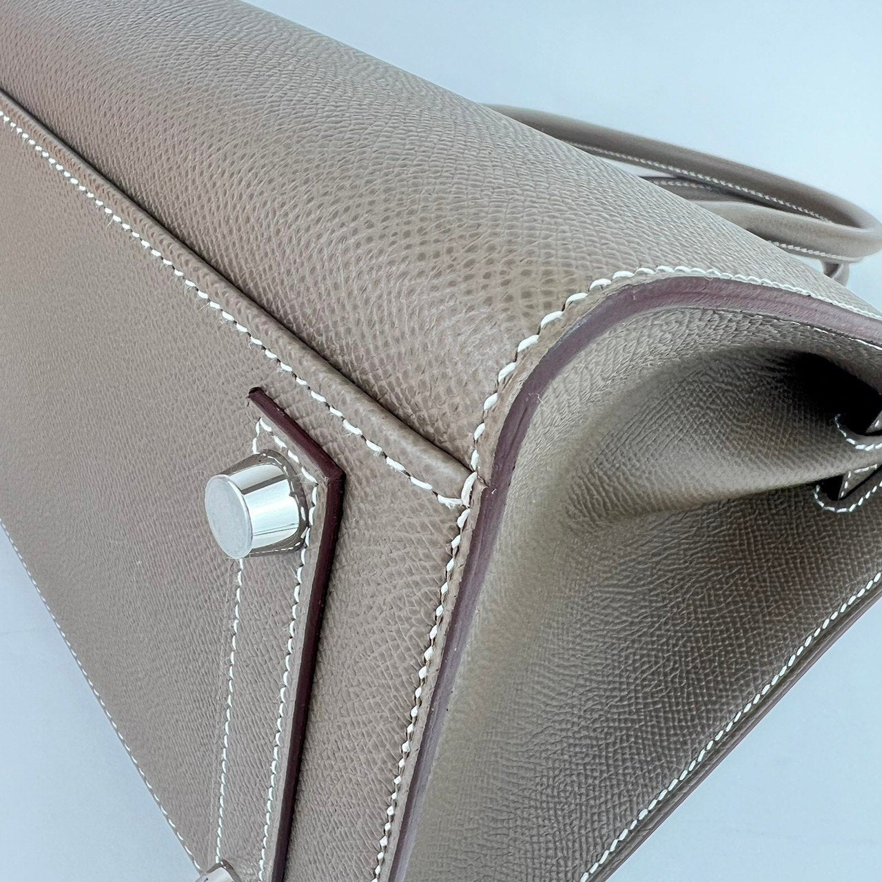 新品未使用 B刻 HERMES エルメス Birkin30 Sellier バーキン30セリエ Etoupe エトープ PHW シルバー金具