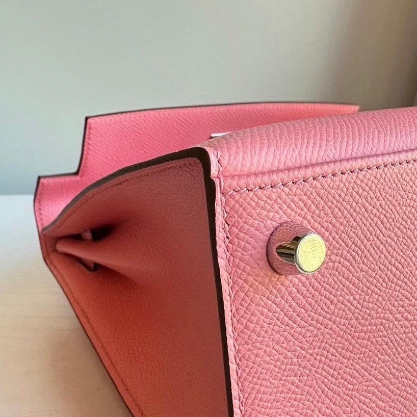 Kelly25 Sellier ケリー25 セリエ Epsom エプソン Rose Confetti ローズコンフェッティ PHW シルバー金具 U刻