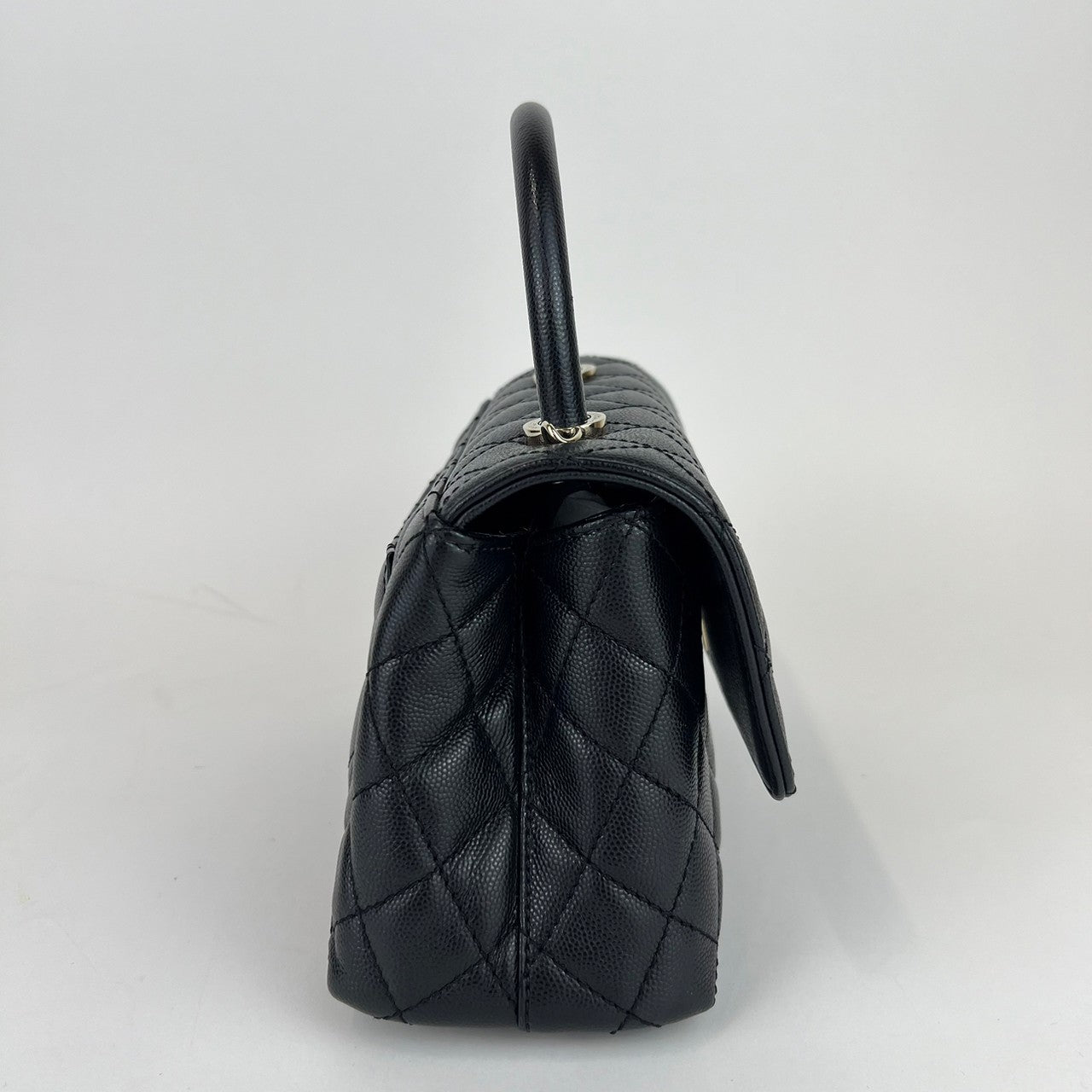 ココハンドル24 Caviar skin キャビアスキン Black ブラック GHW ゴールド金具