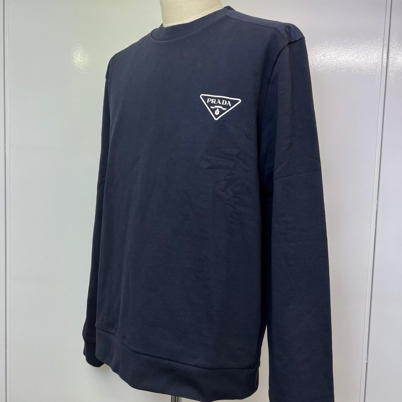 ワンポイントメンズスウェット ネイビー L