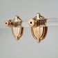Hermès エルメス Boucles d'oreilles Mini Maillon ミニ マイヨン H100052FO ラッカーメタル Marron grace / Rosegold ：マロングラッセ / ローズゴールド