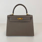 Kelly25 Sellier ケリー25 セリエ Etain エタン GHW ゴールド金具 Stamp-K K刻印 Epsom エプソン