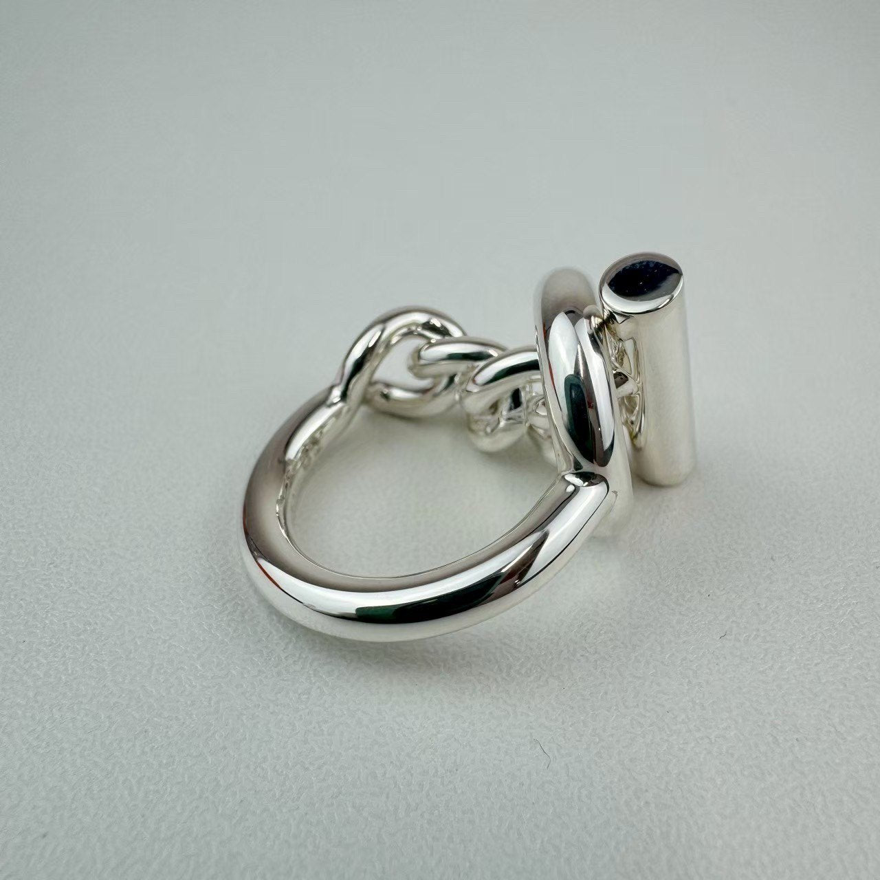 新品未使用 Hermès エルメス Croisette ring large model #52 クロワゼット　リング シルバー サイズ52 レディースアクセサリー　指輪