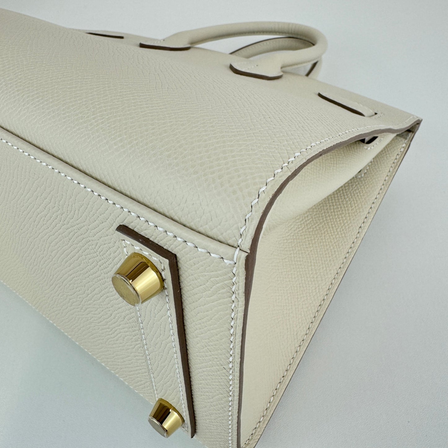 Birkin25 バーキン25 Craie クレ GHW ゴールド金具 W刻印 Epsom エプソン