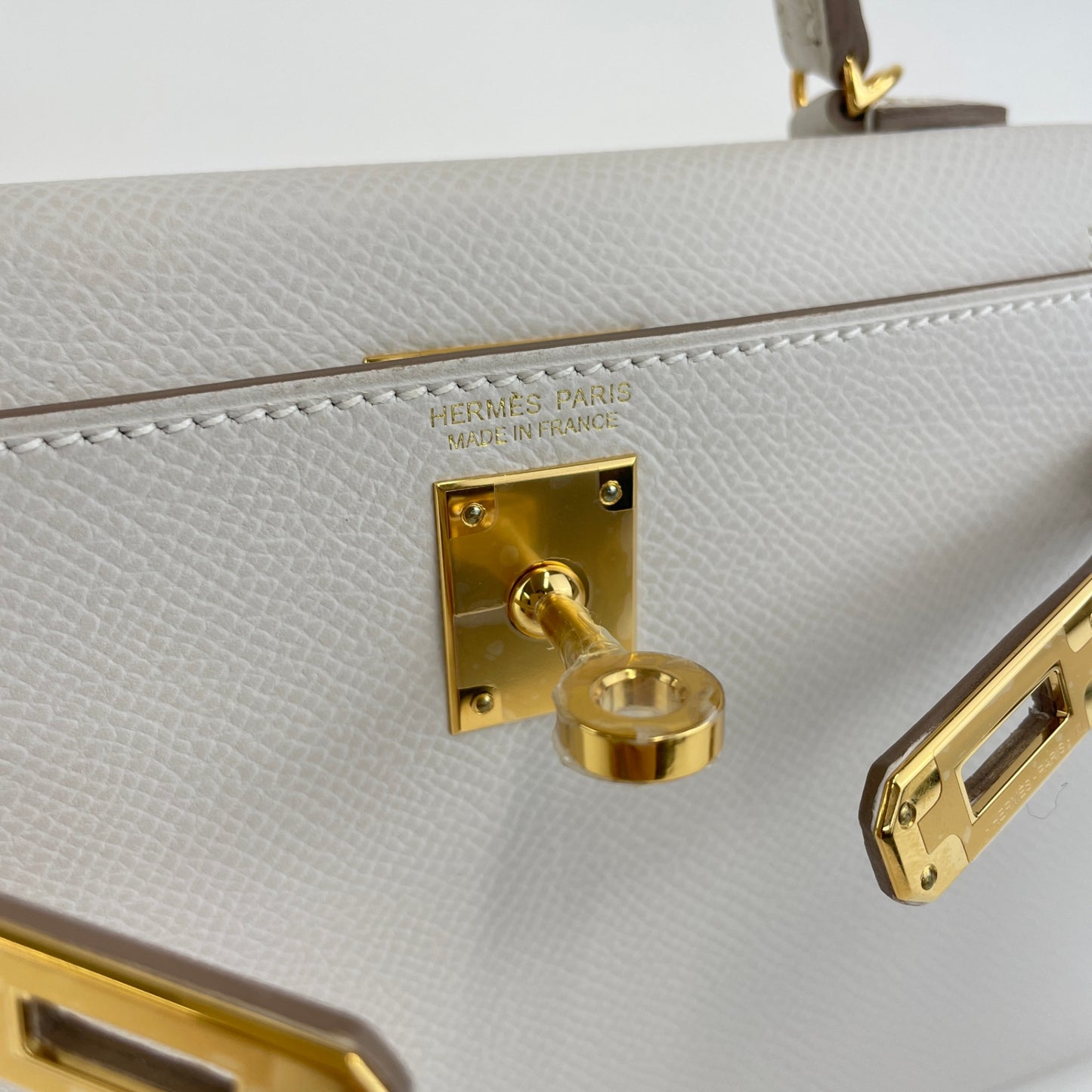 Mini kelly ミニケリー Gris perle グリペール  GHW ゴールド金具 Epsom エプソン Stamp-B B刻印