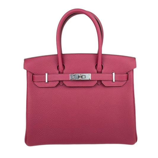 Birkin30 バーキン30 Ruby ルビー Togo トゴ PHW シルバー金具 B刻