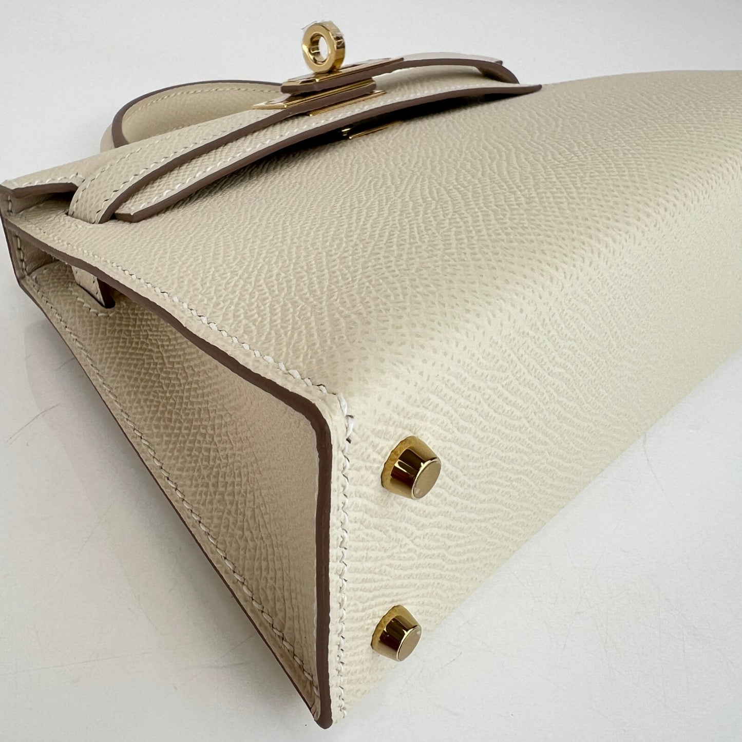 Mini kelly ミニケリー Stamp-K K刻印 Epsom エプソン Craie クレ PMBHW シャンパンゴールド金具