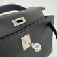 Pochette kelly ポシェットケリー Black ブラック Swift スイフト PHW シルバー金具 Stamp-K K刻印