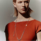 新品未使用 HERMES エルメス Mix and h long necklace ミックス＆Hロングネックレス RG金具 ローズゴールド/シルバー