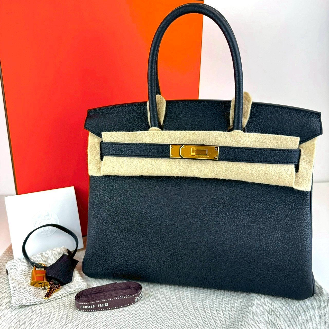 Birkin30 バーキン30 Black ブラック Togo トゴ GHW ゴールド金具 Stamp-W W刻印