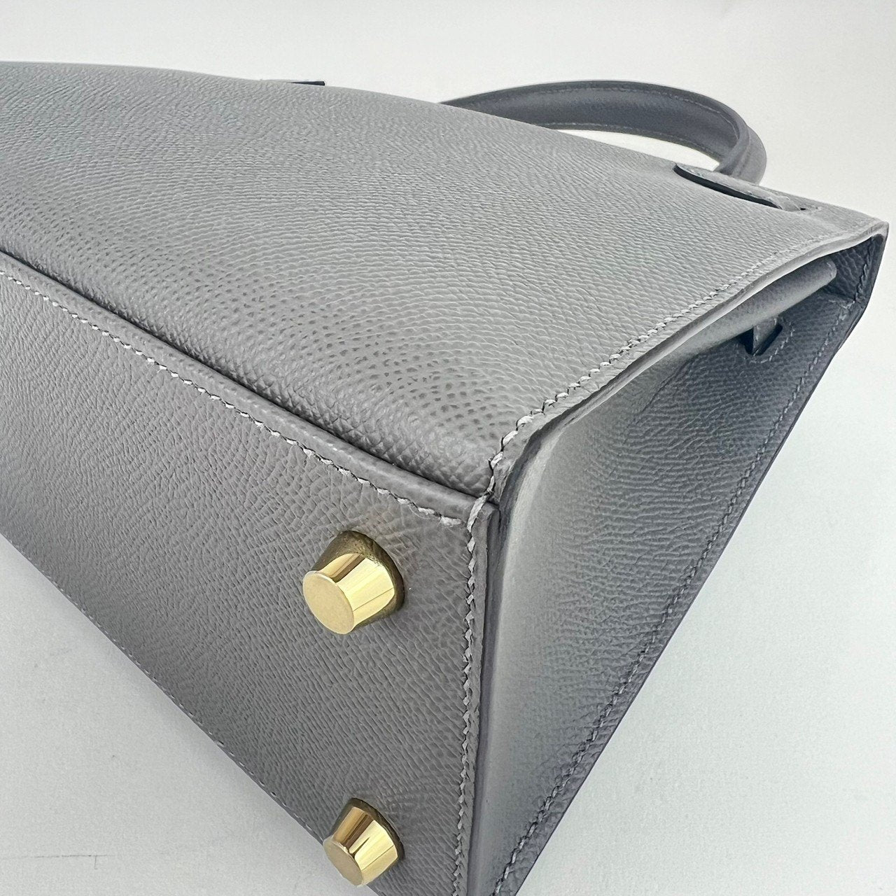 Kelly25 Sellier ケリー25 セリエ Gris mayer グリメイヤー Epsom エプソン GHW ゴールド金具 B刻 ハンドバッグ レディースバッグ