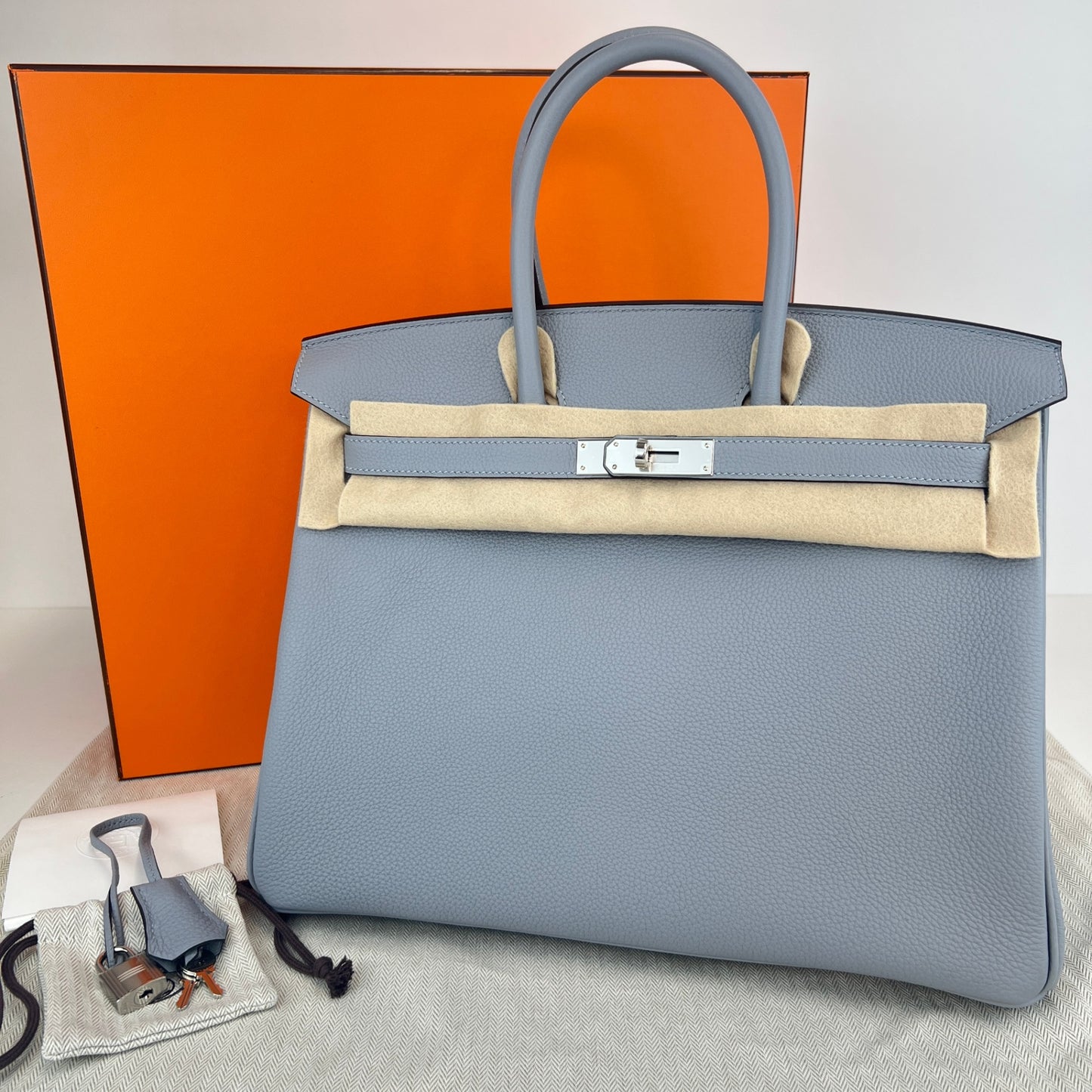 Birkin35　バーキン35　Gris pantian グリパンタン　Togo トゴ　PHW 　SV金具　Stamp-K　K刻