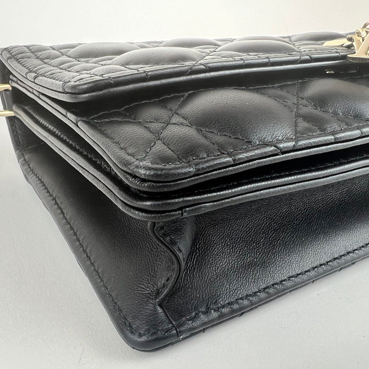 MyDior マイディオール トップハンドルバッグ カナージュ Black ブラック ゴールド金具 M0997ONGE_M900